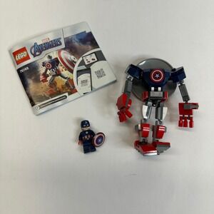 LEGO Marvel Avengers Captain America Mech 76168 Building Set Complete w Manual